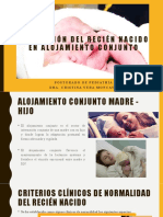 Alojamiento conjunto madre-hijo: valoración del recién nacido