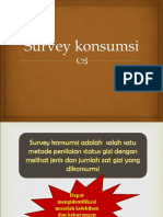 Pengantar Survey Konsumsi