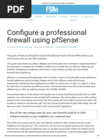 Configure A Professional Firewall Using Pfsense