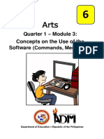 Quarter 1 - Module 3: Concepts On The Use of The Software: (Commands, Menu, Etc.)