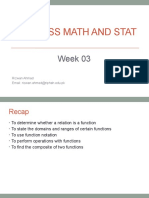 Business Math and Stats-Week 03