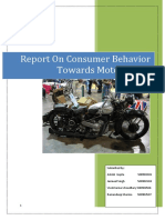 Consumer Behavior Report on Motor Bikes