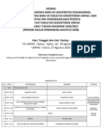 Jadwal PMB-Orientasi Pra PPDS Periode Agustus 2020 (18-29 Agustus 2020)