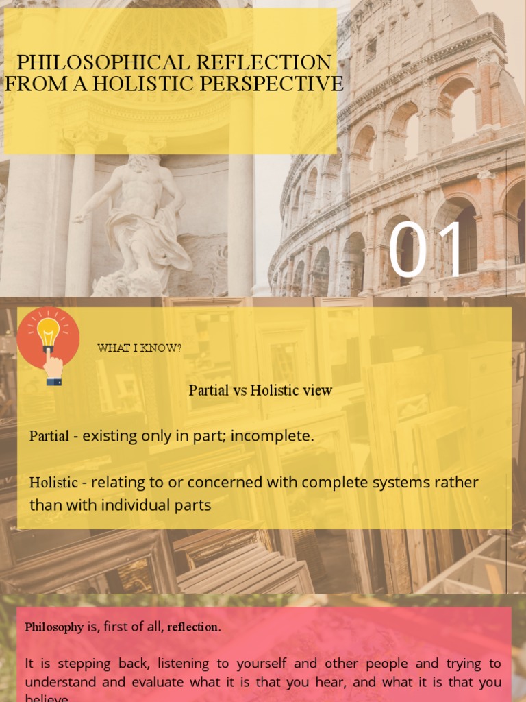 Holistic Reflection in Philosophy | PDF | Critical Thinking | Emergence