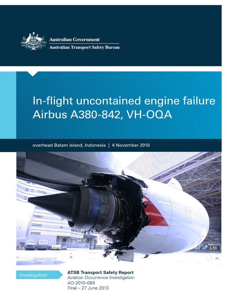 Airbus A380 Inflight Uncontained Engine Failure PDF | PDF | Transport ...