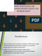 Aspek Hukum Dalam Penerapan Patient Safety Di Rumah Sakit