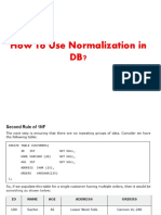 How to Use Normalization in Databases