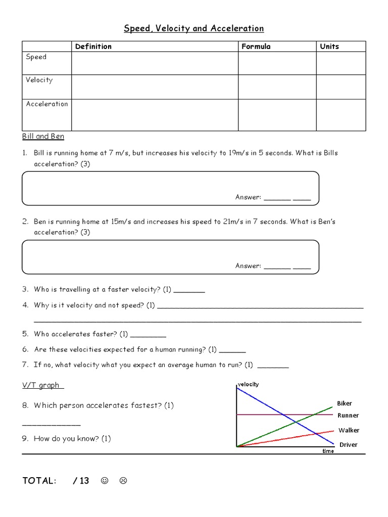 Understanding Speed, Velocity, Acceleration | PDF | Velocity | Acceleration