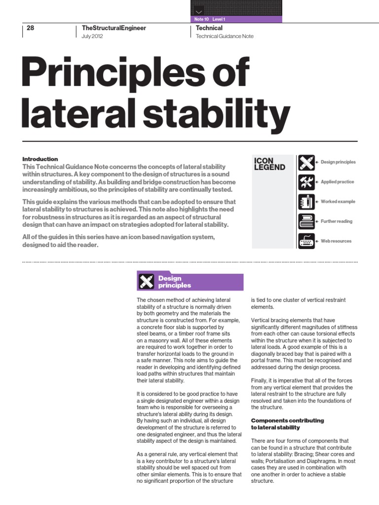 Lateral Stability in Building Design | PDF | Framing (Construction ...