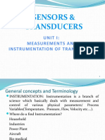 Sensors - Transducers Unit-1