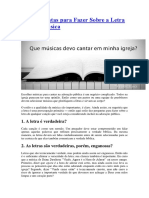 Aaron Menikoff - Dez Perguntas para Fazer Sobre A Letra de Uma Música