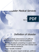 Disaster Medical Services: Triage and Hospital Response