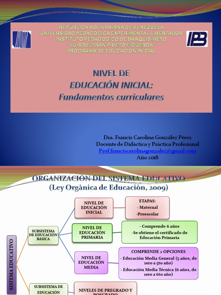 El Nivel de Educación Inicial en Venezuela | PDF | Educación de la ...