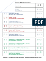 Matrix Transformations PDF