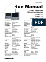 Colour Television Video Combination TX-21GV1C TX-14GV1C Z-421V Chassis