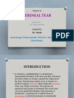 Perineal Tear: Ahmednagar Homoeopathic Medical College & Hospital Ahmednagar