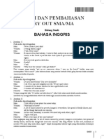 Kunci Dan Pembahasan Try Out Sma/Ma: Bahasa Inggris