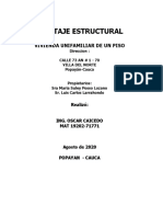 Peritaje Estructural Vivienda Villa Del Norte