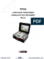 Three-Phase Transformer Turns-Ratio Test Instrument Manual