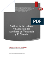 El Analice de La Historia y Evolución Del Atletismo en Venezuela y El Mundo - 2-53CONTADURÍA - ANTONY GUTIÉRREZ V-29618074