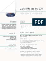 Yaseen Ul Islam: Profile Skills