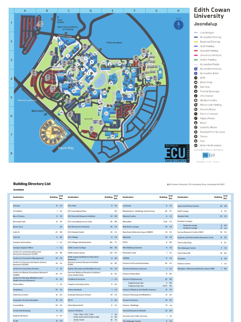 Ecu Joondalup Campus Map Joondalup Campus Map | Pdf | Chess Theory | Chess