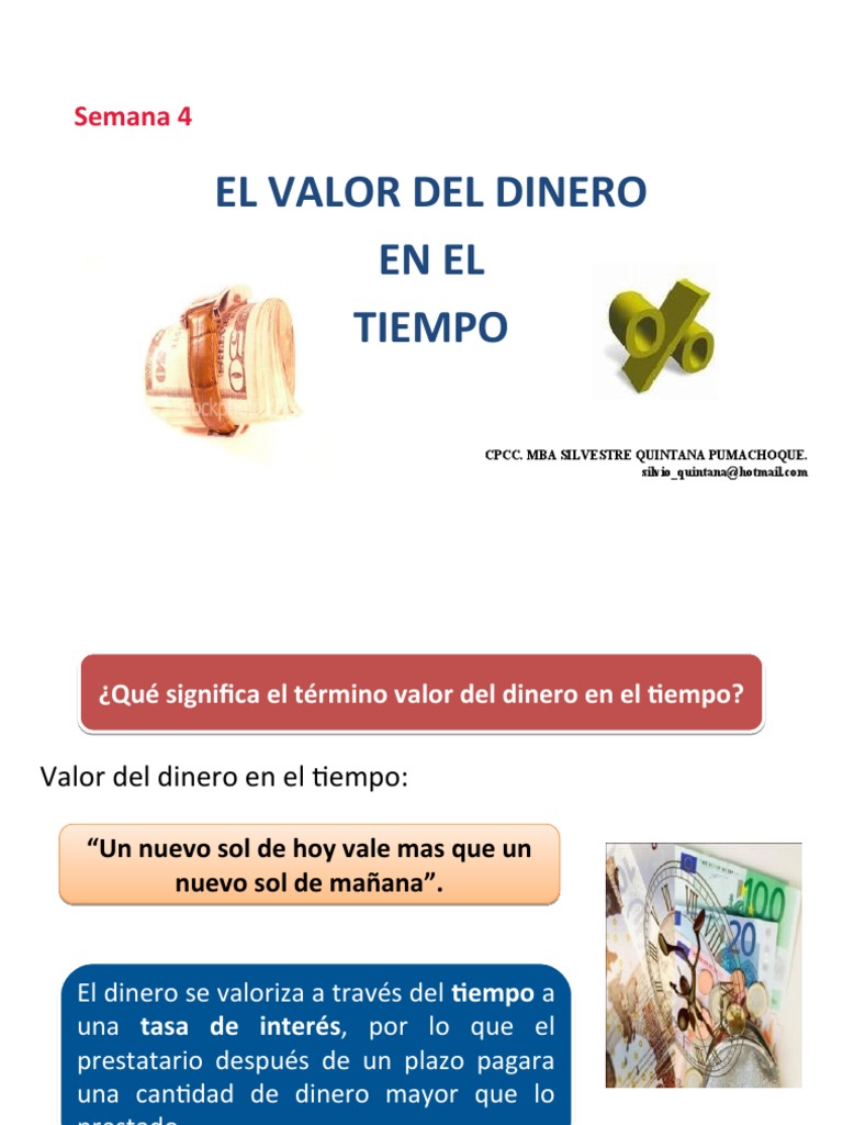 Semana 3 - EL VALOR DEL DINERO EN EL TIEMPO | PDF | Interés | Tasas de ...