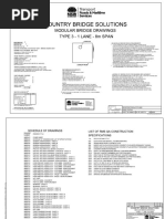 Cbs Modular Bridge Drawings t3-8m Span