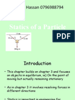 Isam Al Hassan 0796988794: Statics of A Particle