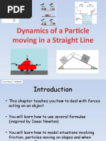 Dynamics of A Particle Moving in A Straight Line