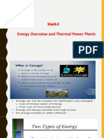 UNIT-I Energy Overview and Thermal Power Plants