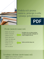 Podela Reči Prema Sastavu, Principi Tvorbe I Pisanje Polusloženica