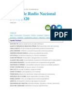 Diario de Radio Nacional Argentina 30-08-2020