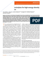 Hydrate-Melt Electrolytes For High-Energy-Density Aqueous Batteries