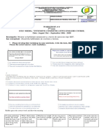 Please Develop This Workshop in Your Notebook. Write The Date, Titles For Each Point