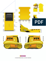 Rubble Printable Vehicle Template