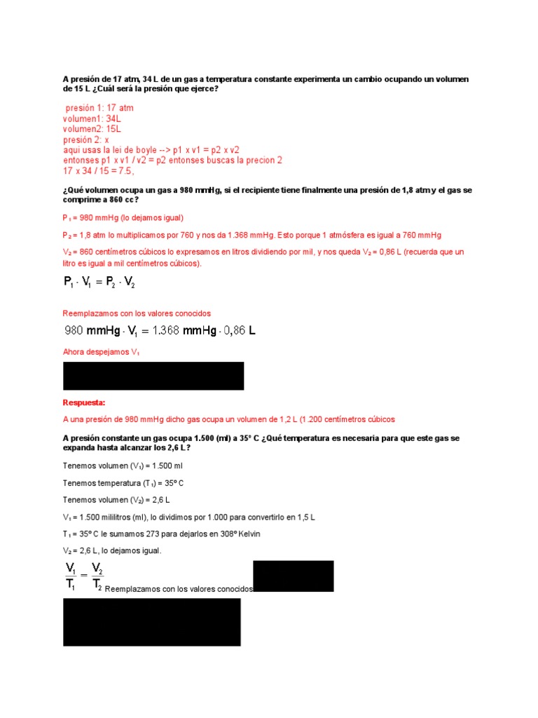 Centimetros Cubicos Y Mililitros Es Lo Mismo Quimica Leyes e Boyle | PDF | Gases | Materiales transparentes