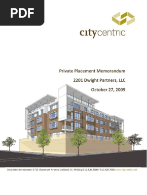 private placement memorandum template 08