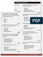 Civil Engineering MCQ's