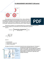 Experiment #2: Measurement and Density (100 Points) : Background Information