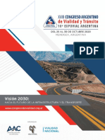 Congreso Vial en Mendoza 2020 Octubre