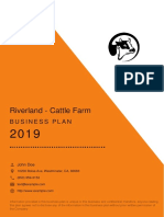 Cattle Farm Business Plan Example