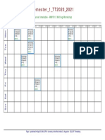 WW101 Writing Workshop Course Timetable