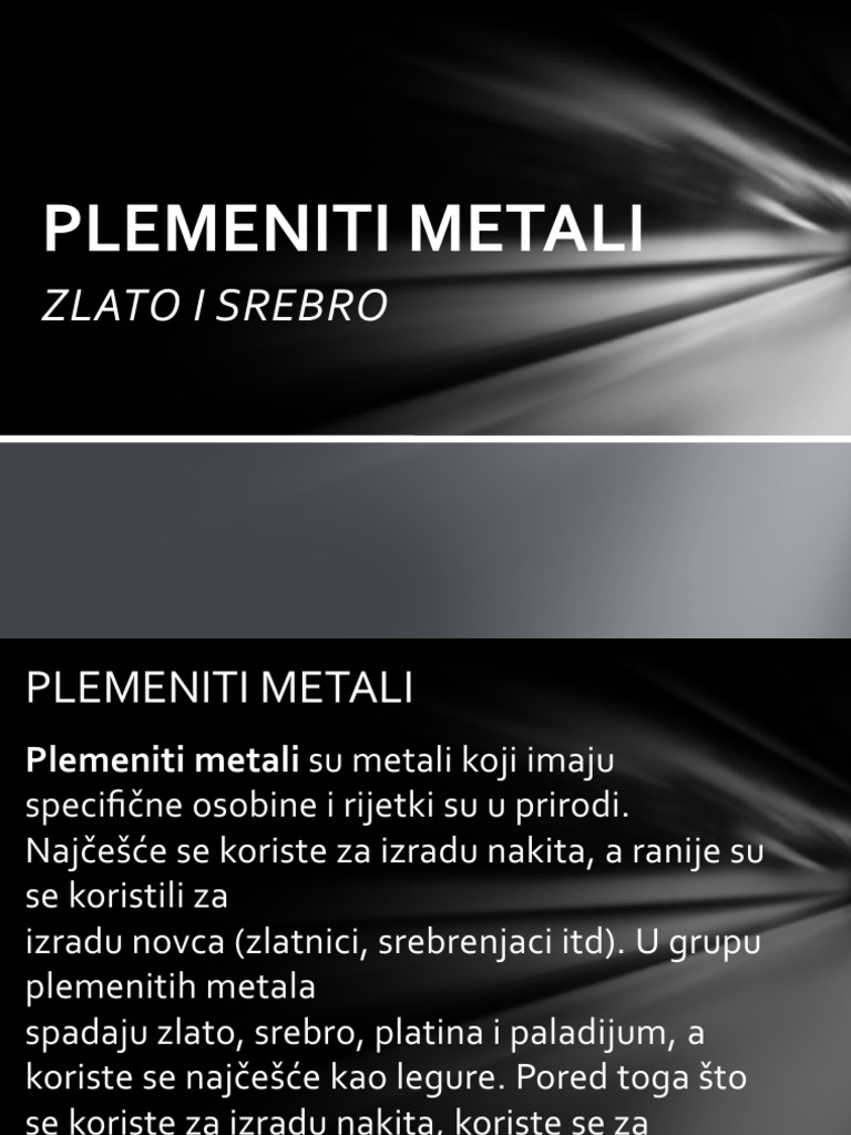 Plemeniti Metali | PDF