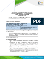 Guía de Actividades y Rúbrica de Evaluación - Unidad 1 - Paso 1 - Reconocimiento Del Sistema Agroalimentario PDF