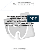 Protocolo Transicional para La Aplicación de Medidas Preventivas (Clinic Dental Care) PDF