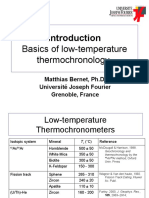 Basics of Low-Temperature Thermochronology: Matthias Bernet, Ph.D. Université Joseph Fourier Grenoble, France