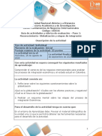 Guía de Actividades y Rúbrica de Evaluación - Paso 1 - Reconocimiento - Globalización y Etapas de Integración PDF