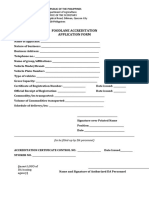 Form A Foodlane Application Form