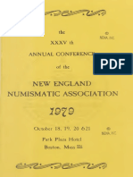New England Numismatic Association: The XXXV TH